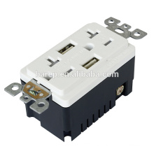 TR-BAS20-2USB UL y CUL listed RECEPTACLE con USB